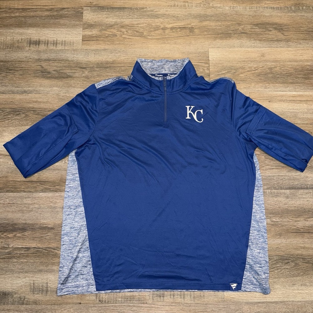Kansas City Royals Fanatics MLB 1/4 Zip Mens Size 2Extra Large